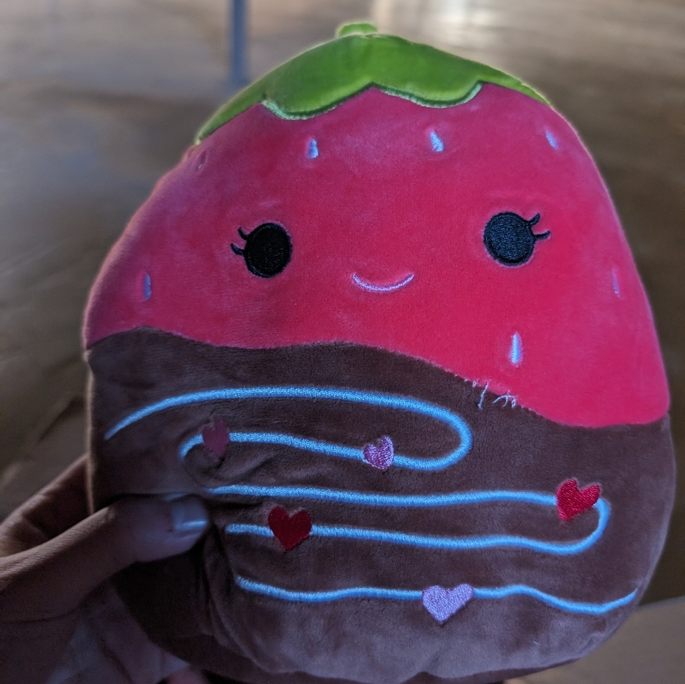 Squishmallow Scarlet Chocolate Covered Strawberry Valentine